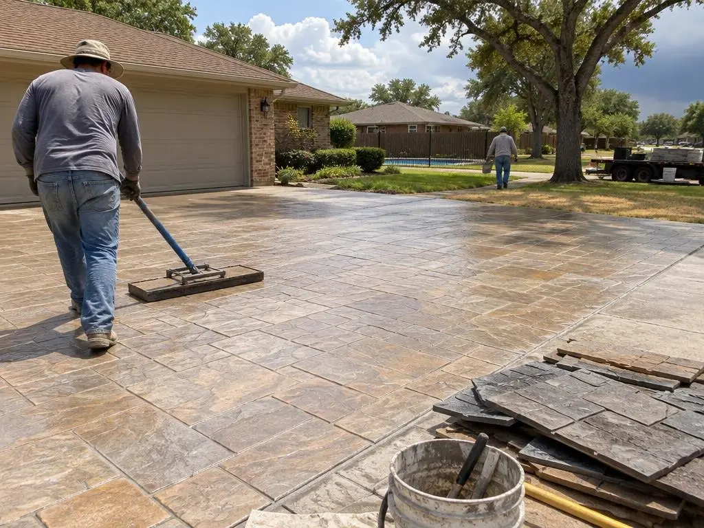Stamped Concrete in Mesquite, TX